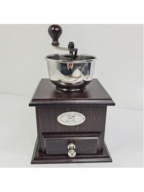 Peugeot Bresil Coffee Mill Walnut Manual Burr Grinder France, Working Nice Cond.